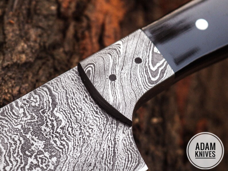 Handmade Damascus Steel Chef Knife, Kitchen Knife, Razor Sharp Professional Meat Cutting Knife