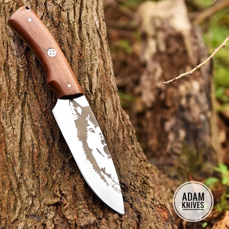 Hunting Full Tang Camping Skinning Bush craft Knife Groomsman Gift