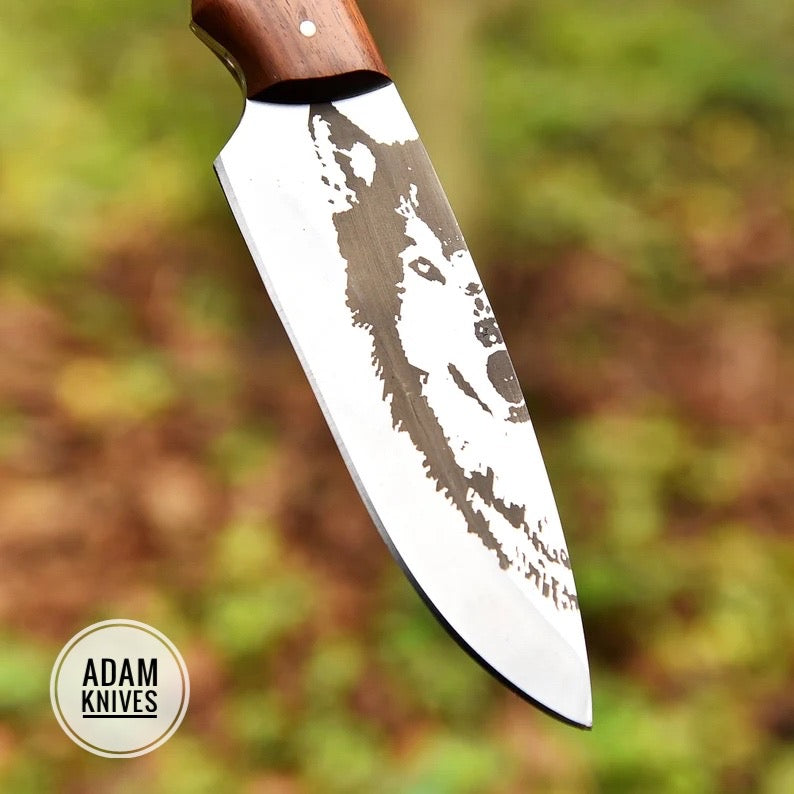 Hunting Full Tang Camping Skinning Bush craft Knife Groomsman Gift