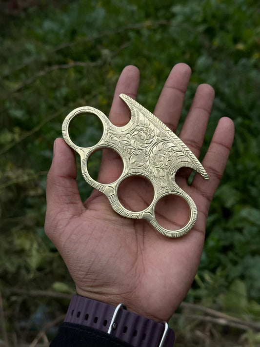 Handmade brass engraved