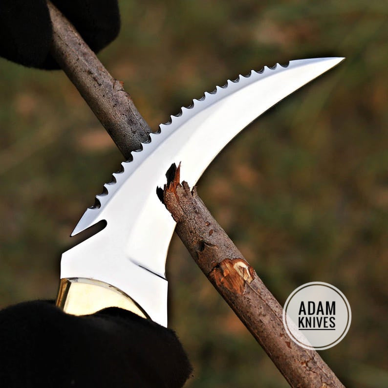 Handmade D2 Steel Karambit Knife With Horn Handle & High Quality  Leather Sheath - Best Gift For Him / Her