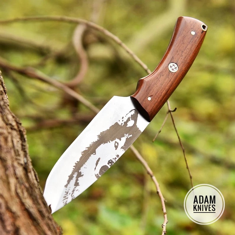 Hunting Full Tang Camping Skinning Bush craft Knife Groomsman Gift