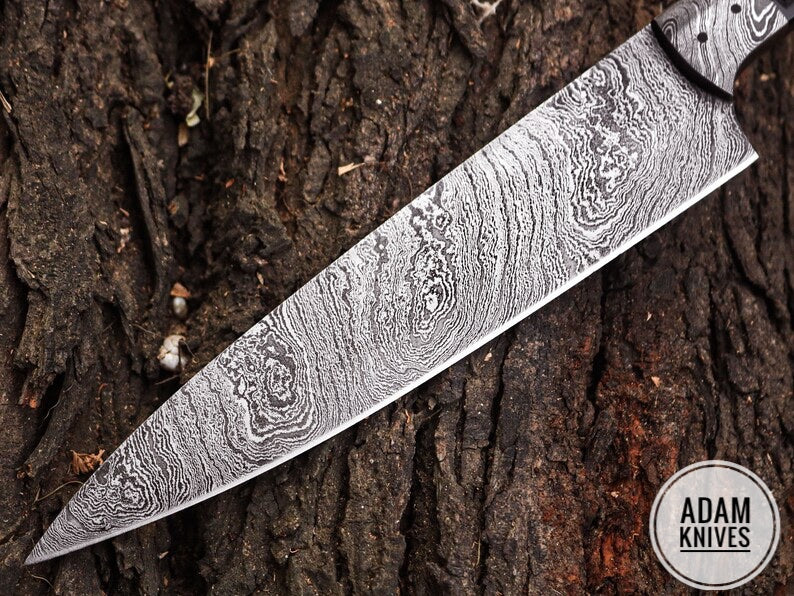 Handmade Damascus Steel Chef Knife, Kitchen Knife, Razor Sharp Professional Meat Cutting Knife