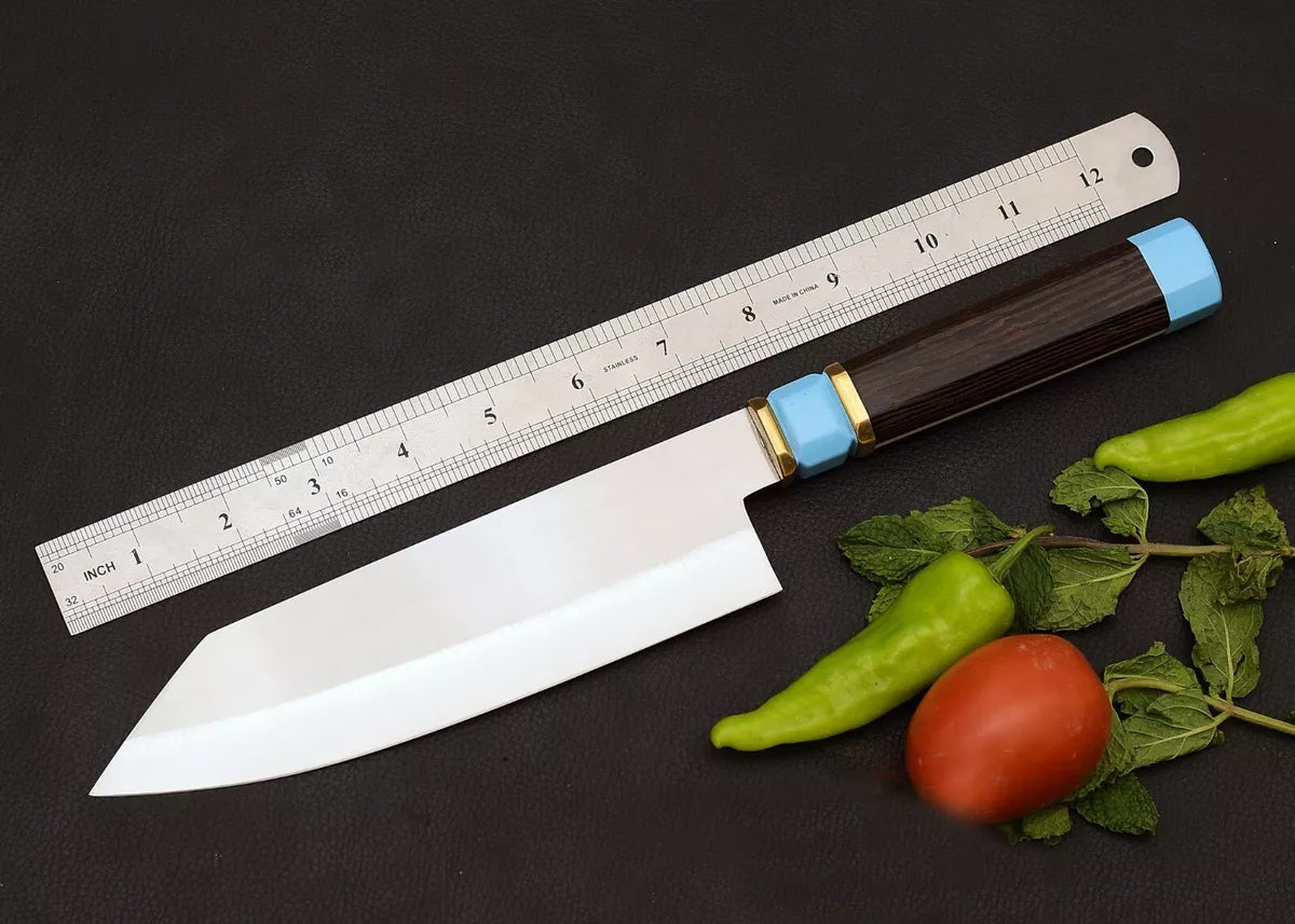 HAND FORGED 13'' INCHS CARBON STEEL CHEF KITCHEN KNIFE WITH RESIN HANDLE