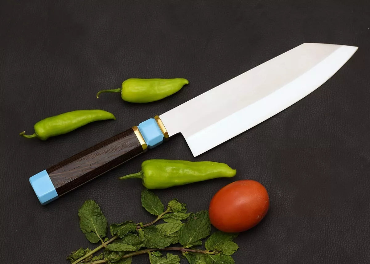 HAND FORGED 13'' INCHS CARBON STEEL CHEF KITCHEN KNIFE WITH RESIN HANDLE