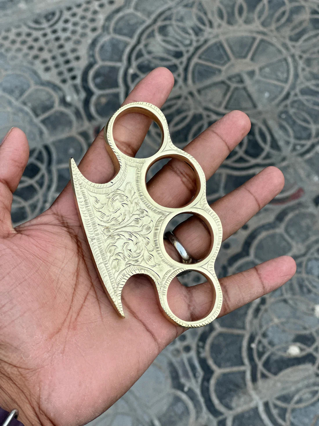 Handmade brass engraved